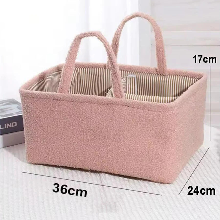 Travel Portable Mommy Bag Diaper Bag Feeding Bottle Storage Handbag Multifunctional Baby Products Organizer Basket Purest Peak