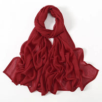 Fashion Modal Hijab Rayon Cotton Shawls Muslim Hijabs For Women Plain Scarf Big Size Headscarf Islamic Turban Headband 190*85cm Quick Pick Grocers