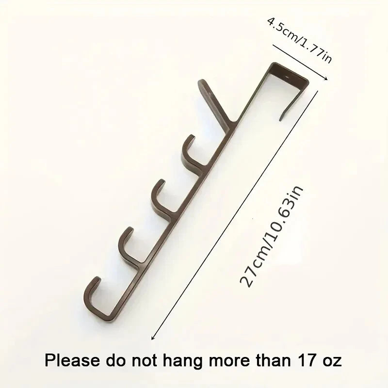 1pc Bedroom Door Hanger Clothes Hanging Rack Over The Door Plastic Home Storage Organization Hooks, Purse Holder For Bags Rails Econic Blanks