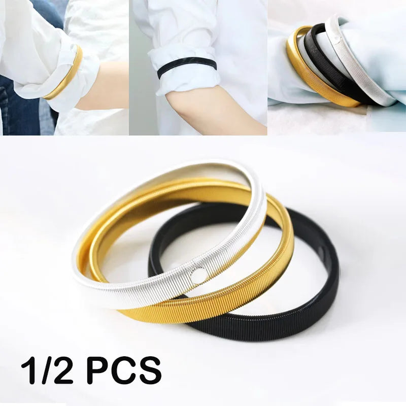 One Pcs Elastic Armband Shirt Sleeve Holder Women Men Fashion Adjustable Arm Cuffs Bands For Party Wedding Clothing Accessories Quick Pick Grocers
