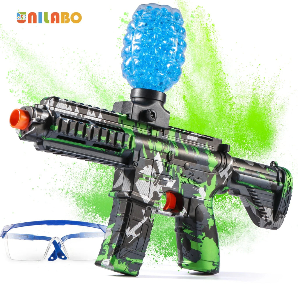 M416 Electric Ball Blaster Toy Gun - High-Speed, Metallic Finish, Rechargeable - Halloween Thanksgiving Gift(Bullets Excluded) Econic Blanks