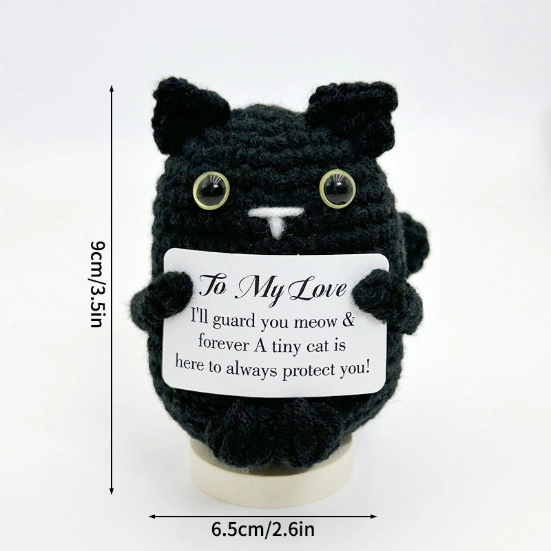 Crochet Positive Energy Doll Pocket Hug Mother's Day Gifts 2026 Handmade Knitted Ornament Handmade Crochet Doll Graduation Gifts Quick Pick Grocers