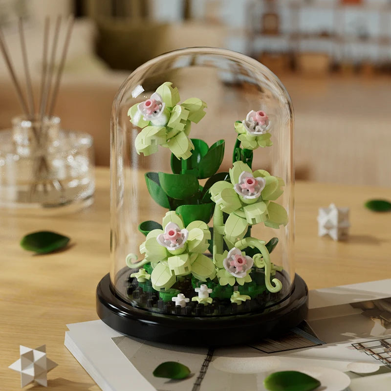 Micro particle building block bouquet handmade gift, children's puzzle toy handmade DIY sunflower desktop decoration ornament Quick Pick Grocers