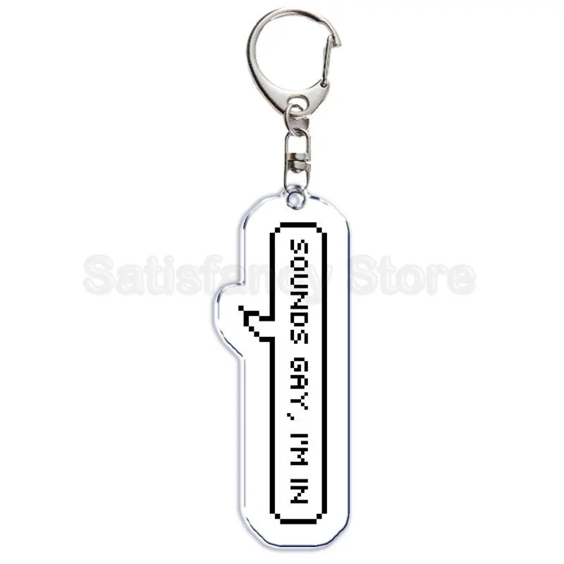 Gay Pride LGBT Rainbow Acrylic Keychain LGBTQ Transparent Double Sided Key Chain Key Ring Lesbian Keychains for Friends Gift Quick Pick Grocers