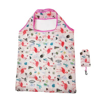 Reusable Shopping Bag Nylon Foldable Grocery Bag Creative Eco-Friendly Tote Bag Lightweight and Durable Quick Pick Grocers