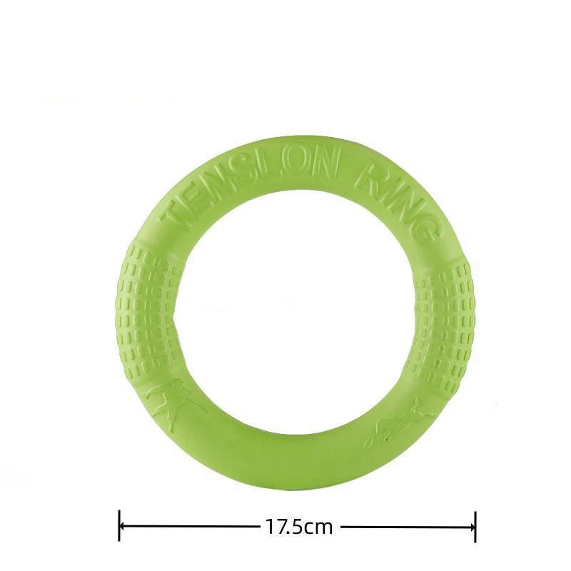 Dog Ring Toys Indestructible Chewing Flying Floating Training Tools Fetch for Small Medium Large Dogs Throwing Catching Flying Econic Blanks