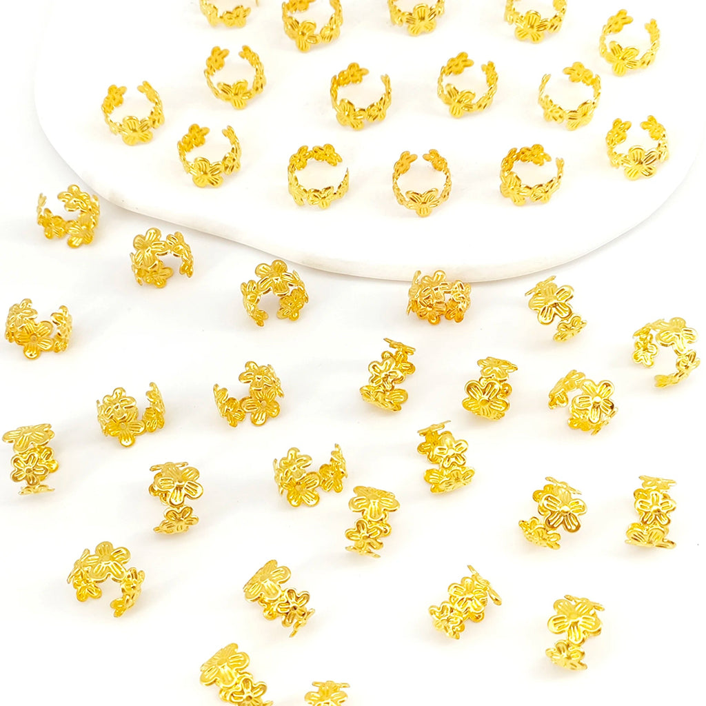 40Pcs Vine Leaf Shaped Alloy Hair Braid Ring Vintage Hair Pin For Dreadlock Women Girls summer Hair Accessories Loc Hair Jewelry Quick Pick Grocers