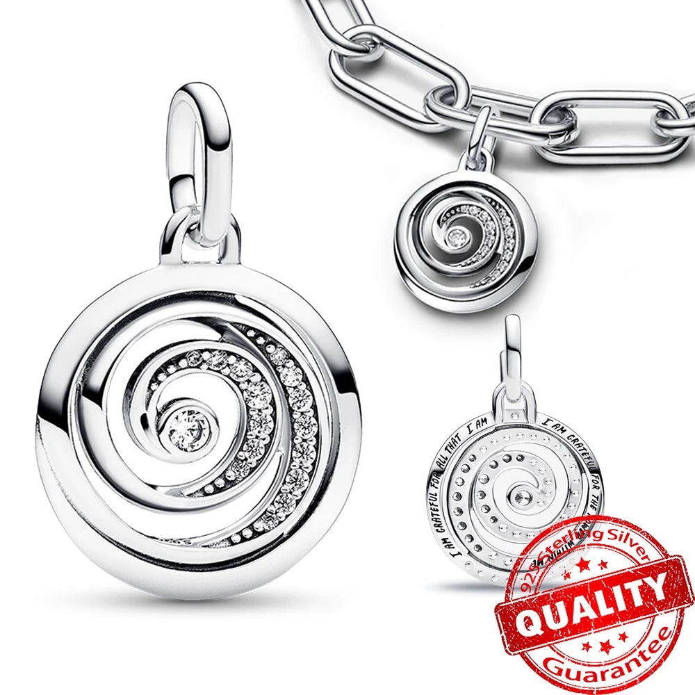 Sparkling Star Mini Dangle Charm Fit Brand Me Bracelet 925 Sterling Silver Me Series Green Heart Mini Charm Girl Party Jewelry Econic Blanks