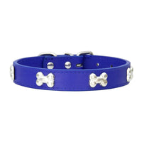 Bone Leather Durable Pet Dog Collars Puppy Pug Collars for Small Large Dog Chihuahua Cat Accessories Pet Collar for Small Dogs Quick Pick Grocers