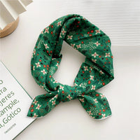 55cm Laies Headband Cotton Linen Square Scarf Women Korean College Girls Fashion Spring Autumn New Style Elegant Neck Scarves Quick Pick Grocers