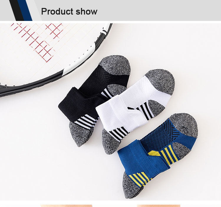 6/5/3 Pairs Men's Athletic Socks Sports Breathable Outdoor Running Compression Socks Cotton Training Long Black Stretch Socks Quick Pick Grocers