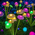 Solar Garden Lights Dual Mode LED Solar Mushroom Lights Waterproof Decor Yard Patio Pathway Jellyfish for Garden Ambiance Econic Blanks