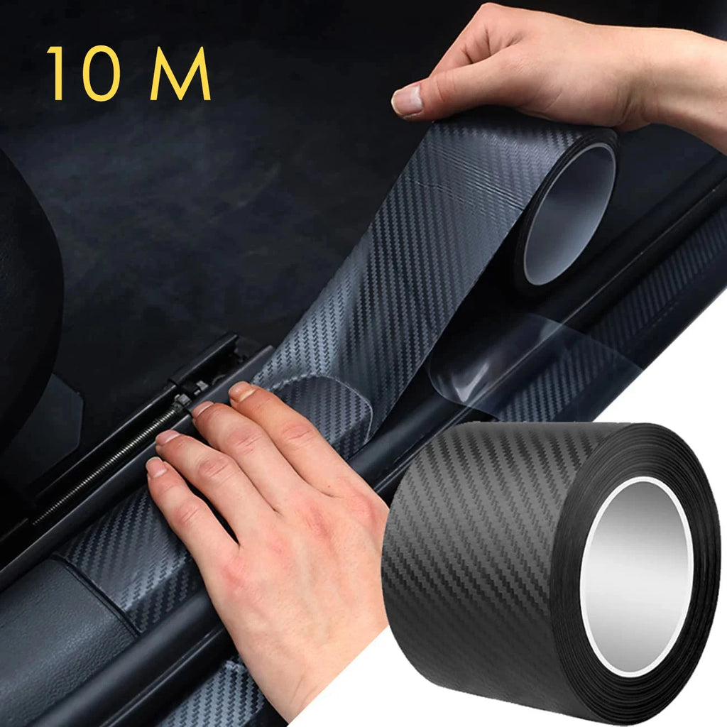 1–10M Nano Carbon Fiber Car 3D Tape Sticker – Door Edge, Mirror Protector Strip, Waterproof DIY Adhesive Protective Film Econic Blanks