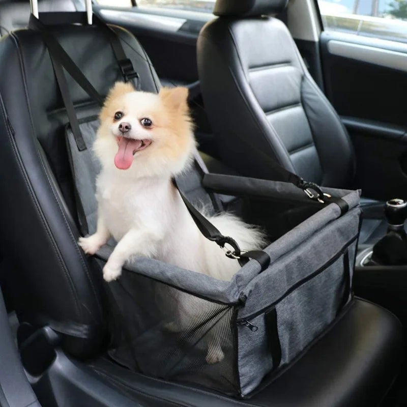 Dog Car Seat Cover Foldable Hammock Pet Harness Cat Bag Basket Stable and Foldable Travel Pet Dog and Cat Safety Car Seat Quick Pick Grocers