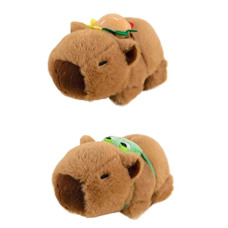 Lovely Capybara Animal Slap Snap Wrap Wristband Bracelet Plush Stuffed Animal Kawaii Capybara Hand Ring Wristband Kid Funny Toys Econic Blanks