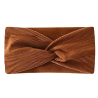 Large Size Baby Headband Girls Yoga Sport Kids Children Adult Women Bandage Solid Twisted Knotted Soft Hair Accessories Turban Purest Peak