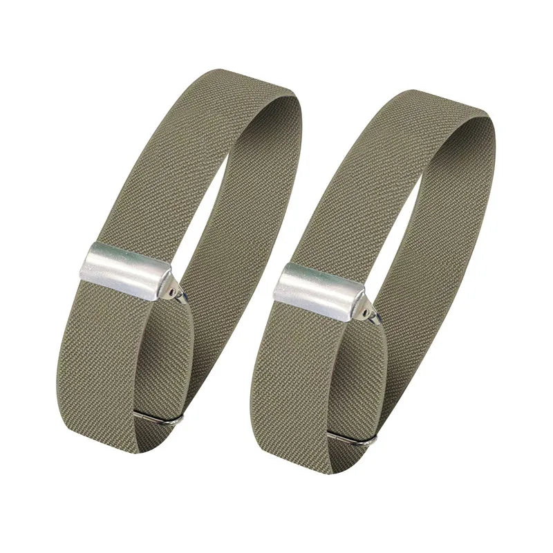 Non-slip Metal Armband Stretch Garter Shirt Sleeve Holder Unisex Sleeve Holders Armbands Elastic Armband Accessories (not pair) Quick Pick Grocers