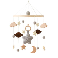 Mobile Wooden Bell Baby Toys 0-12 Months Rattle Toys Bed Newborn Crib mobile With Music Box Bed Bell Hanging Toys Crib Bracket Purest Peak