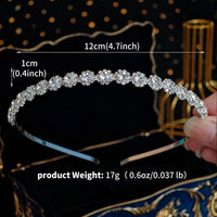 Sparkling Rhinestones Hair Bands Fashionable Crown Handmade Head Bands Jewelry Accessories School Halloween Gifts for Girls Quick Pick Grocers