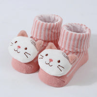 Cute Cartoon Doll Newborn Socks Spring New Baby Soft Solid Prewalker Knitted Sock For Girls Boys Infant Knitting Floor Socks Quick Pick Grocers