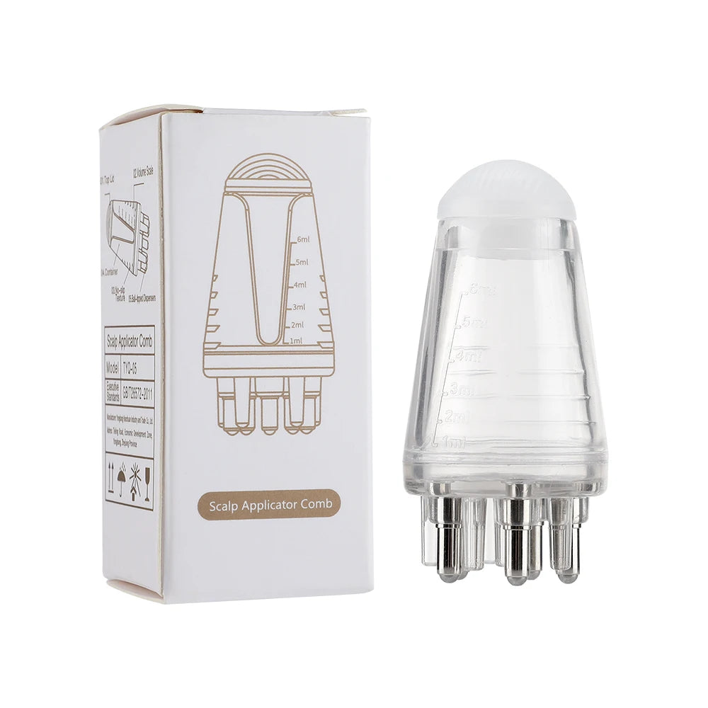 Scalp Applicator Liquid Comb for Hair Scalp Treatment Essential Oil Liquid Guiding Massager Comb Hair Growth Serum Oil Apply Quick Pick Grocers