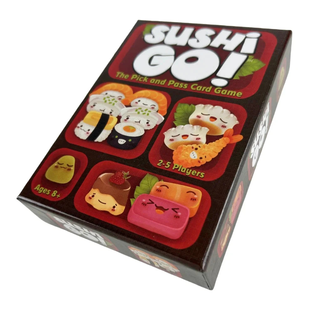 1 Box Sushi Go Family Gathering Board Game Card,Fun Card Game Sushi Go Party Card Games Deck Roll Creative Holiday Gift Econic Blanks
