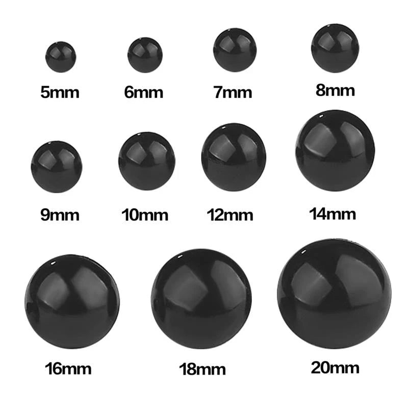 100/50PCS 5-20mm Black Plastic Safety Eyes For Toys Amigurumi Diy Kit Crafts TeddyBear Toy Eye For Doll Decoration Accessories Econic Blanks