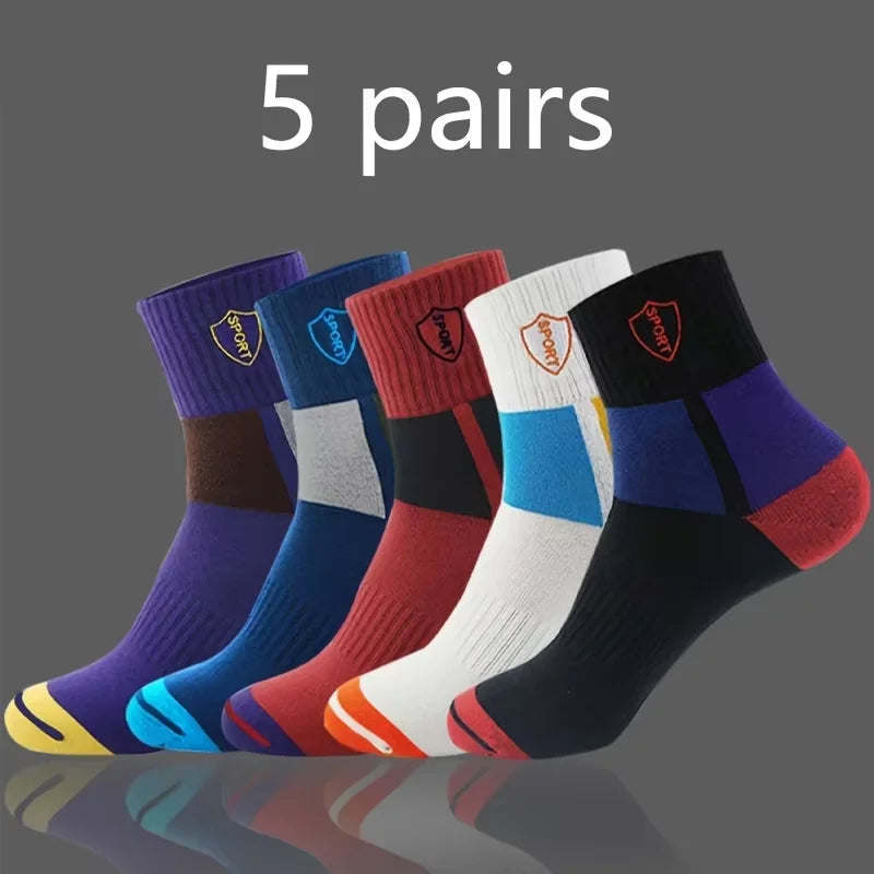 10/5/3MEN'S Mid-calf Socks Cotton Socks for All Seasons, Solid Colour and Versatile Econic Blanks