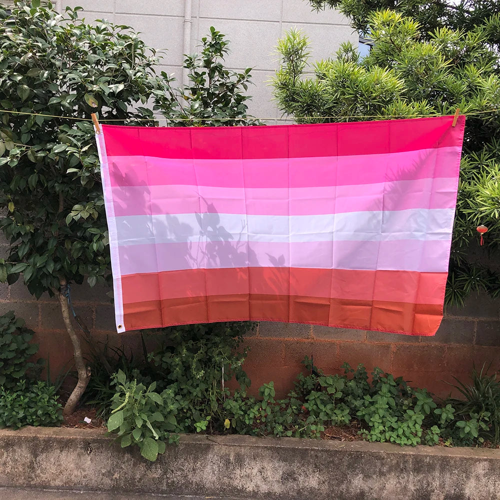 Z-ONE FLAG Rainbow Flag 90x150cm  LGBT genderqueer Genderfluid Gender fluid pride Flag polyester hanging banner for decoration Quick Pick Grocers