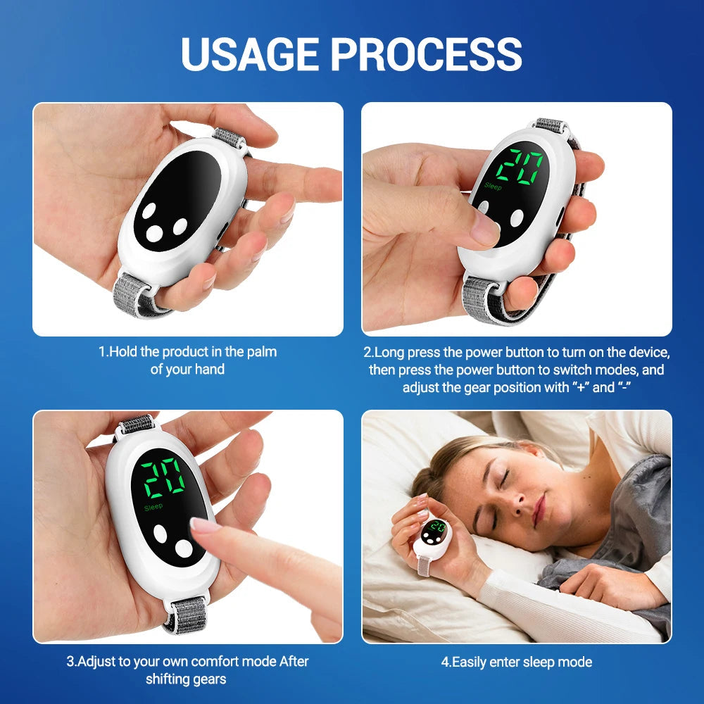 Handheld 20 Levels EMS Sleep Aid Relaxation Treatment Microcurrent Pulse Hypnosis Device Insomnia Quick Pick Grocers