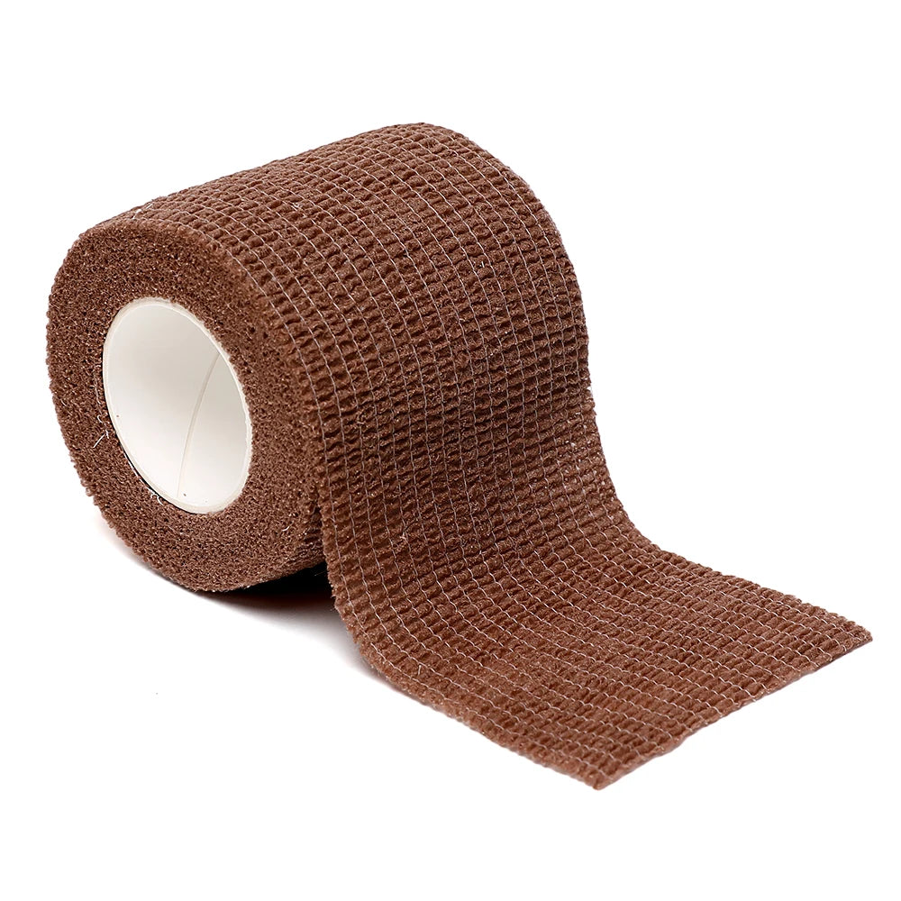 Black sports self-adhesive elastic bandage with 4.8-meter elastic knee pads, 18 colors for fingers, ankles, palms, and shoulders Quick Pick Grocers