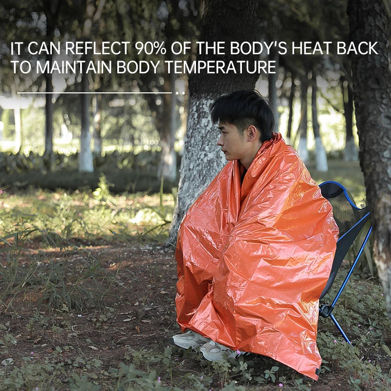 Emergency Sleeping Bag Lightweight Waterproof Outdoor First Aid Kit Waterproof Compression Backpack Hiking Camping Bedding