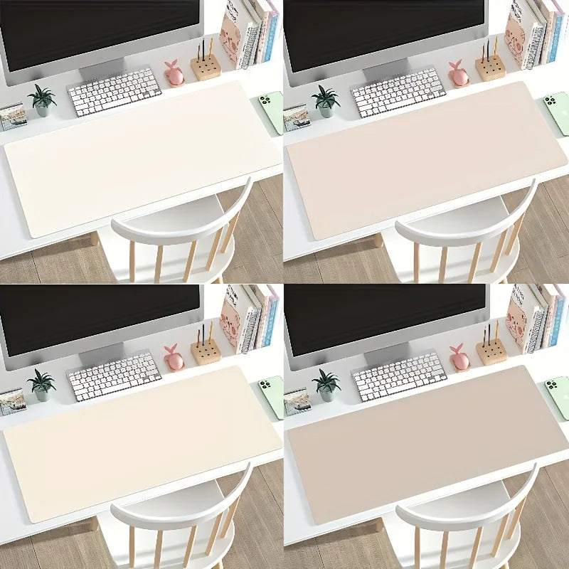 1pc Large Faux Leather Mouse Pad, Non-Slip Waterproof Desk Pad for Office, Desk, Mouse Pads for DeskEasy To Clean, Mouse Pads Quick Pick Grocers