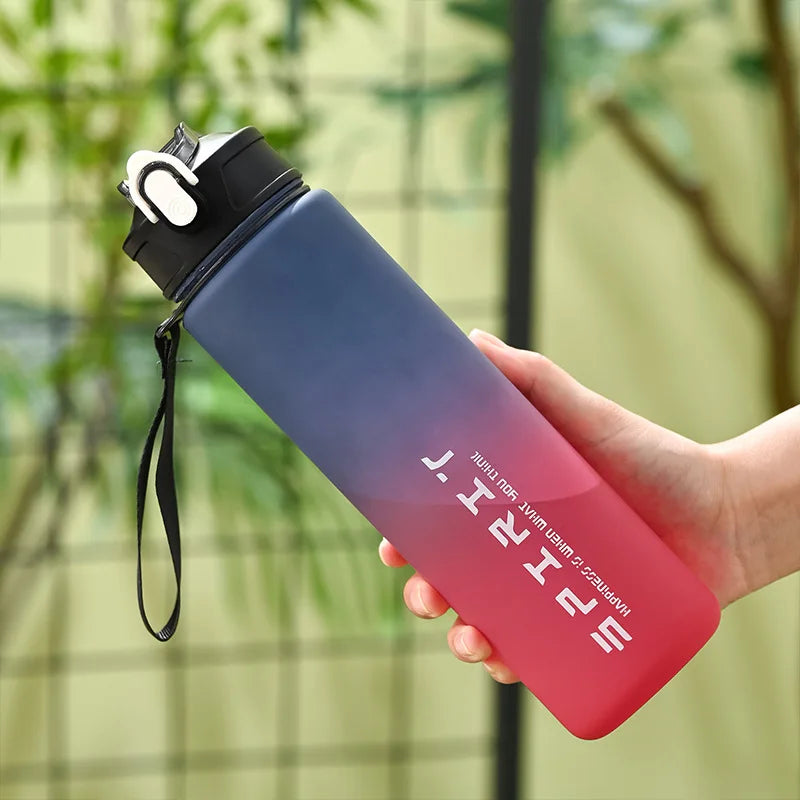 1PCS 800ML Large Capacity Sports Water Bottle Leak Proof Colorful Plastic Cup Drinking Outdoor Travel Portable Gym Fitness Jugs Econic Blanks
