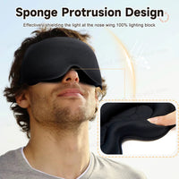 3D Sleeping Mask Block Out Light Sleep Mask For Eyes Soft Sleeping Aid Eye Mask for Travel Eyeshade Night Breathable Slaapmasker Quick Pick Grocers