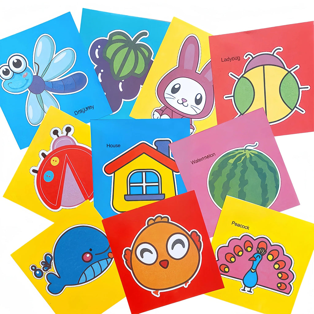 96Pcs Fun Paper Cutting Set, Paper Cutting, Paper Art, Scissors Skill Activity Paper Cutting Book, Children's Scissors Craft Kit, with a Pair of Child-Safe Scissors, Creative Games, Safe Scissors, Paper Art, Creative Playtime Quick Pick Grocers