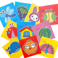 96Pcs Fun Paper Cutting Set, Paper Cutting, Paper Art, Scissors Skill Activity Paper Cutting Book, Children's Scissors Craft Kit, with a Pair of Child-Safe Scissors, Creative Games, Safe Scissors, Paper Art, Creative Playtime Quick Pick Grocers
