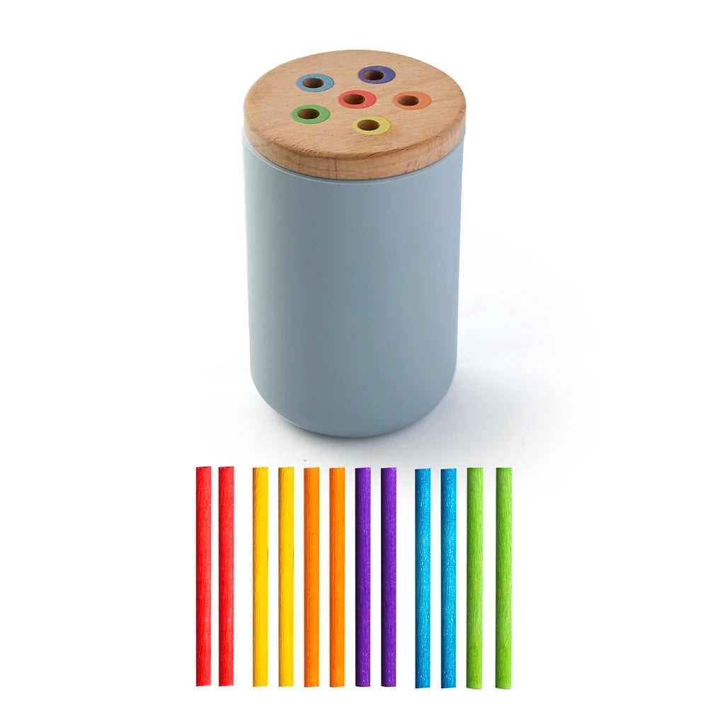 Montessori Baby Toys Silicone Educational Toys Cognitive Toys Color Matching Bucket Toddler Toys Sensor Game Baby Games 2 Years Purest Peak