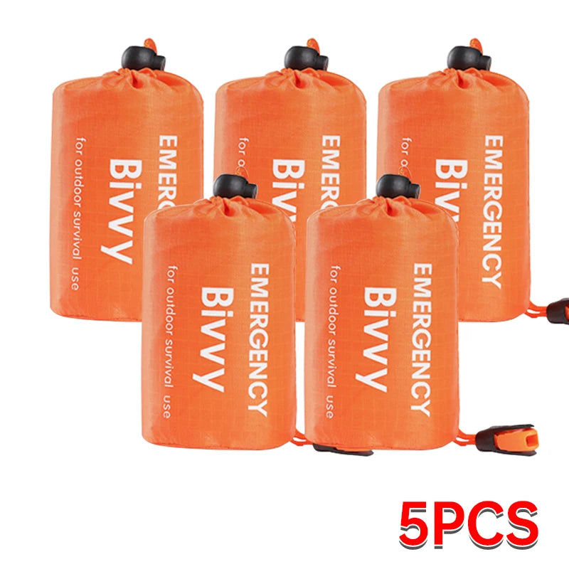 Emergency Sleeping Bag Lightweight Waterproof Outdoor First Aid Kit Waterproof Compression Backpack Hiking Camping Bedding
