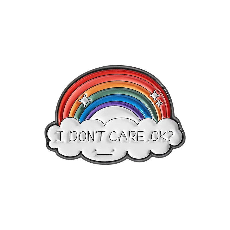 LGBTQ Pride Collect You Are Safe With Me Enamel Pins Rainbow Spaceship UFO Shield Cat Brooches Lapel Badges Jewelry Lover Gifts Quick Pick Grocers