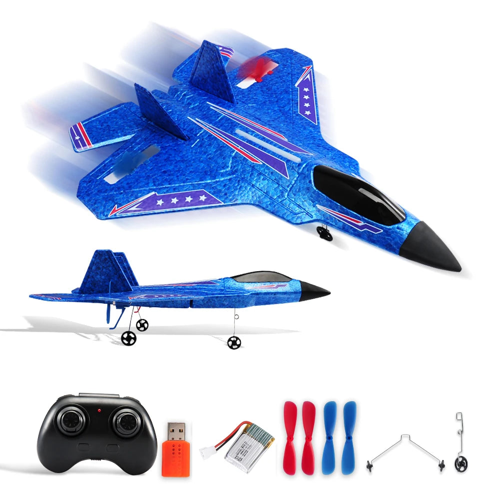 SU35 RC Plane FX620 FX820 2.4G Remote Control Flying Model Glider Airplane With LED Lights Aircraft Foam Toys For Children Gifts Econic Blanks