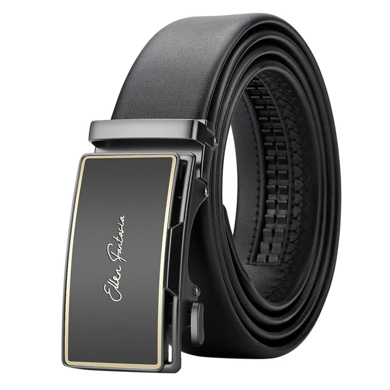 OYIFAN Men Belt Genuine Leather Belt for men Automatic belts Adjustable waistband Business belts 허리띠 Quick Pick Grocers