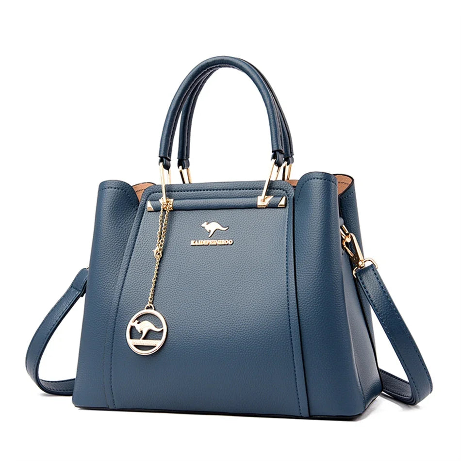 2024 Luxury Women Designer 3 Layers Shoulder Crossbody Sac Ladies Large Capacity Leather Handbags Shopper Brand Messenger Totes Quick Pick Grocers