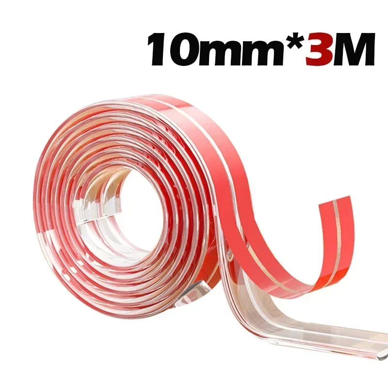 Transparent PVC Baby Protection Strip with Double-Sided Tape Anti-Bumb Kid Safety Table Edge Furniture Guard Corner L Protectors Purest Peak