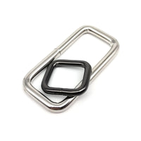 5pcs Metal Heavy Duty Thickened Leather Bag Backpack Strap Belt Web Rectangle Square Loop O D Loop Ring Buckle Clasp Repair DIY Quick Pick Grocers