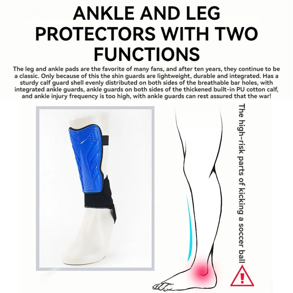Loogdeel Football Shin Pads Impact Resistant Leg Equipment Calf Protective Gear Impact Resistant Football Gear Soccer Equipment Quick Pick Grocers