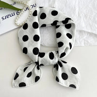 55cm Laies Headband Cotton Linen Square Scarf Women Korean College Girls Fashion Spring Autumn New Style Elegant Neck Scarves Quick Pick Grocers