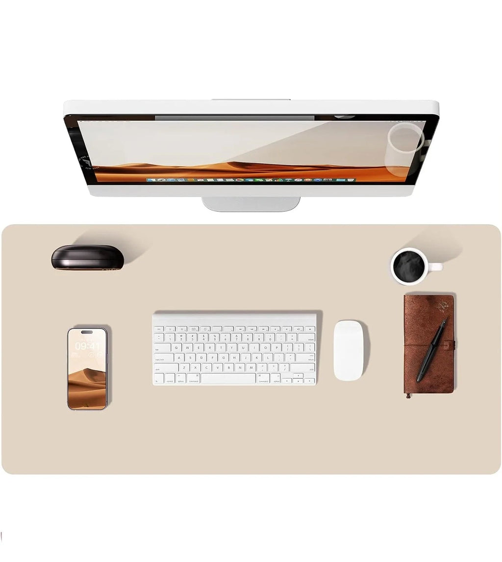 Large Mouse Pad,Office Desk Mat, Leather Desk Pad Protector, Non-Slip PU Leather Desk Blotter, Laptop Desk Pad Quick Pick Grocers