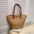 Women's Large Capacity Shoulder Bag Summer Straw Woven Basket Handbag Fashion Female Luxury Designer Beach Bag Bali Shopper Tote Econic Blanks