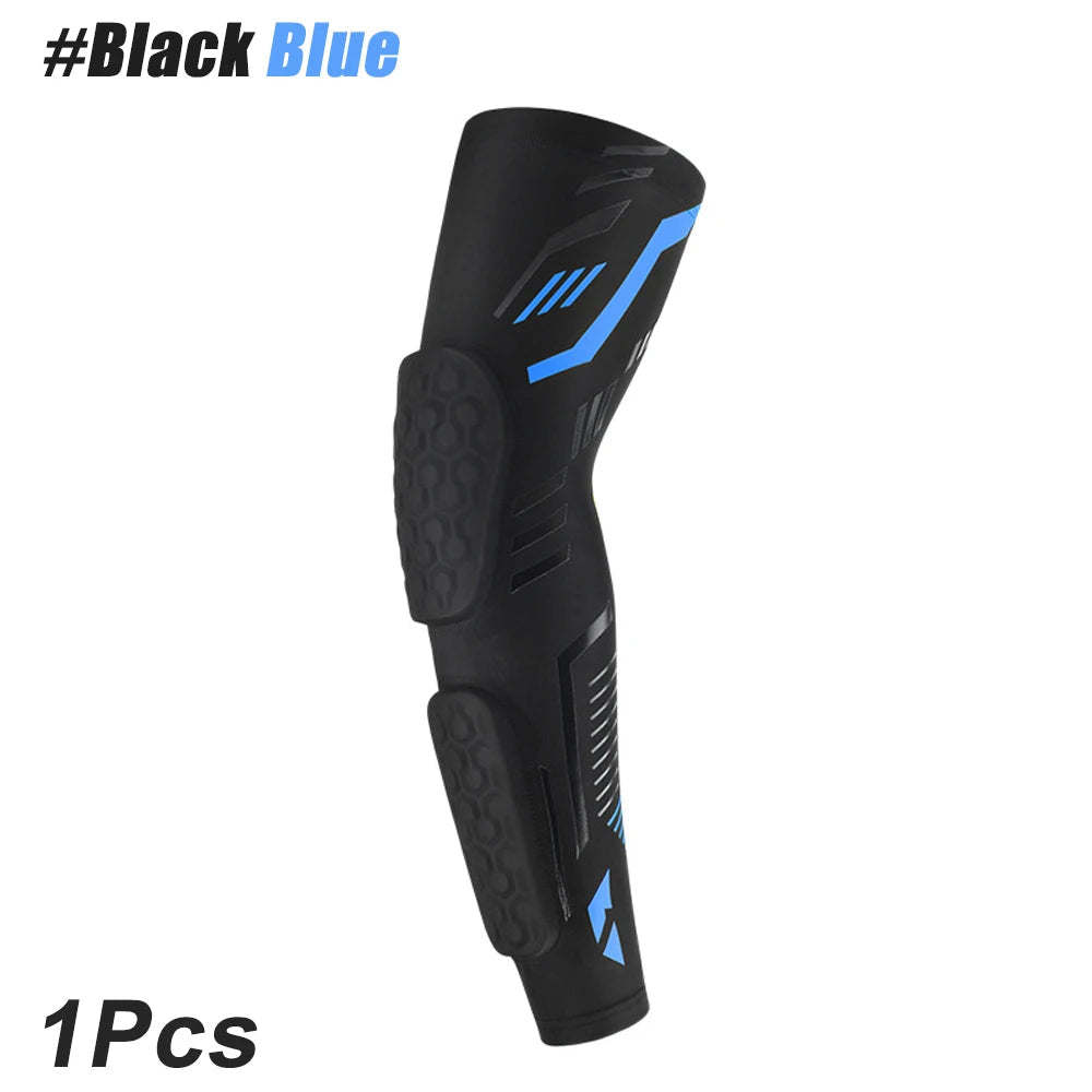 1 Pcs Sports Padded Arm Sleeves Protective Compression Elbow Pad Basketball Football Volleyball Soccer Gym Sport Arm Guards Home Quick Pick Grocers
